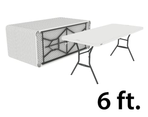 6 ft Fold Up Table - 6. 6 ft Fold Up Table