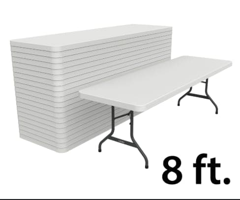 8 ft Fold Up Table - 7. 8 ft Fold Up Table