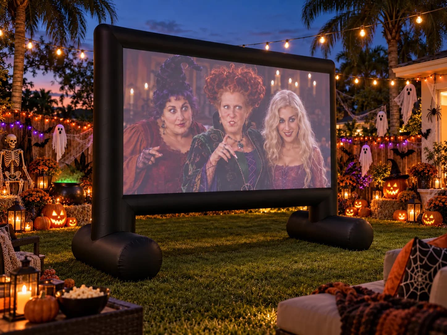 Hocus Pocus Halloween Backyard Screening